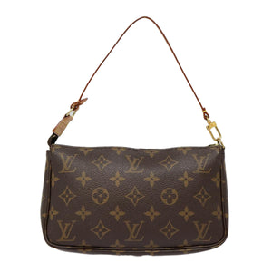 Louis Vuitton Pochette Accessoire  Canvas Clutch Bag