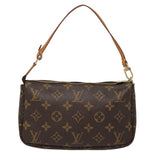 Louis Vuitton Pochette Accessoire  Canvas Clutch Bag