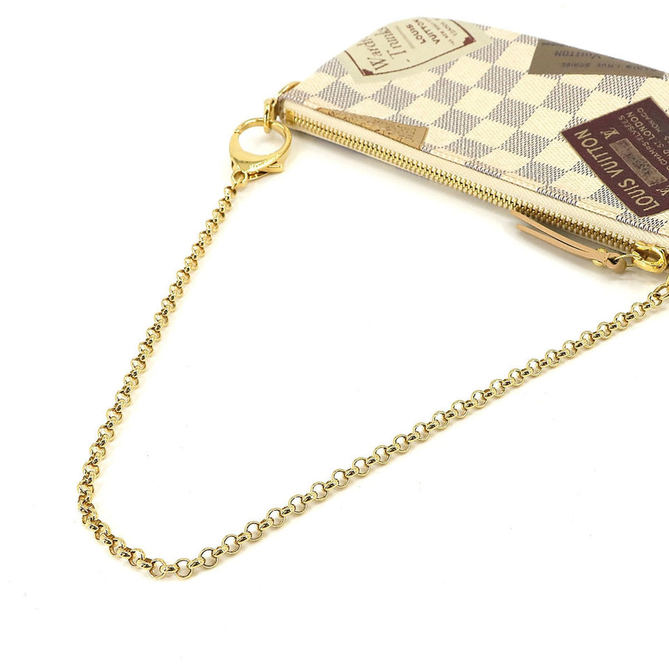 Louis Vuitton Pochette Accessoire  Canvas Clutch Bag
