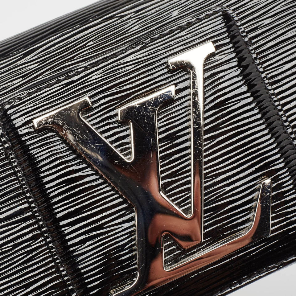 Louis Vuitton Black Electric Epi Leather Sobe Clutch..