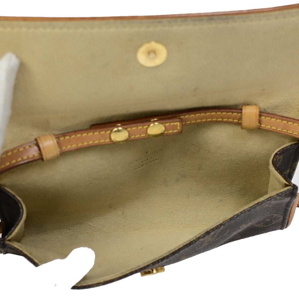 Louis Vuitton Pochette Twin  Canvas Clutch Bag