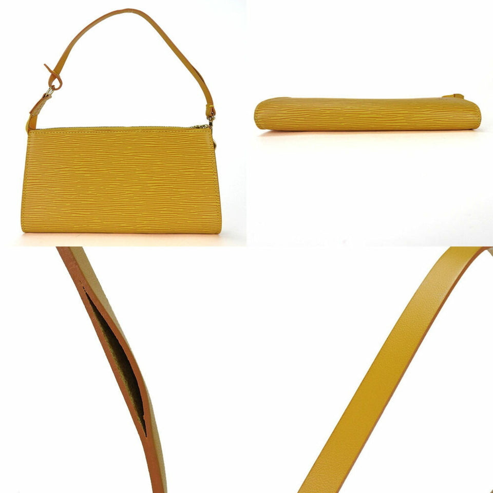 Louis Vuitton Pochette  Leather Clutch Bag