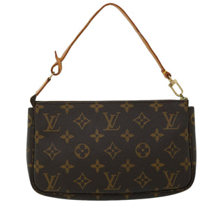 Louis Vuitton Pochette Accessoire  Canvas Clutch Bag