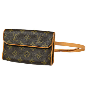 Louis Vuitton Pochette Florentine  Canvas Clutch Bag