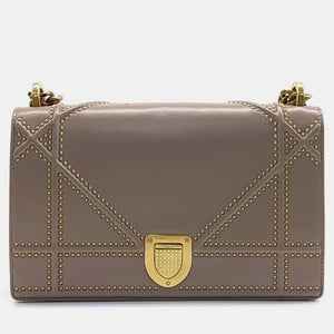 Indie Pink Leather Diorama Shoulder Bag