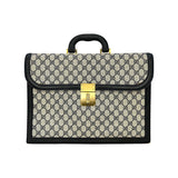 Gucci GG Plus Navy Blue Briefcase Portfolio