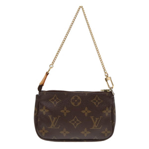 Louis Vuitton Mini Pochette Accessoires  Canvas Clutch Bag