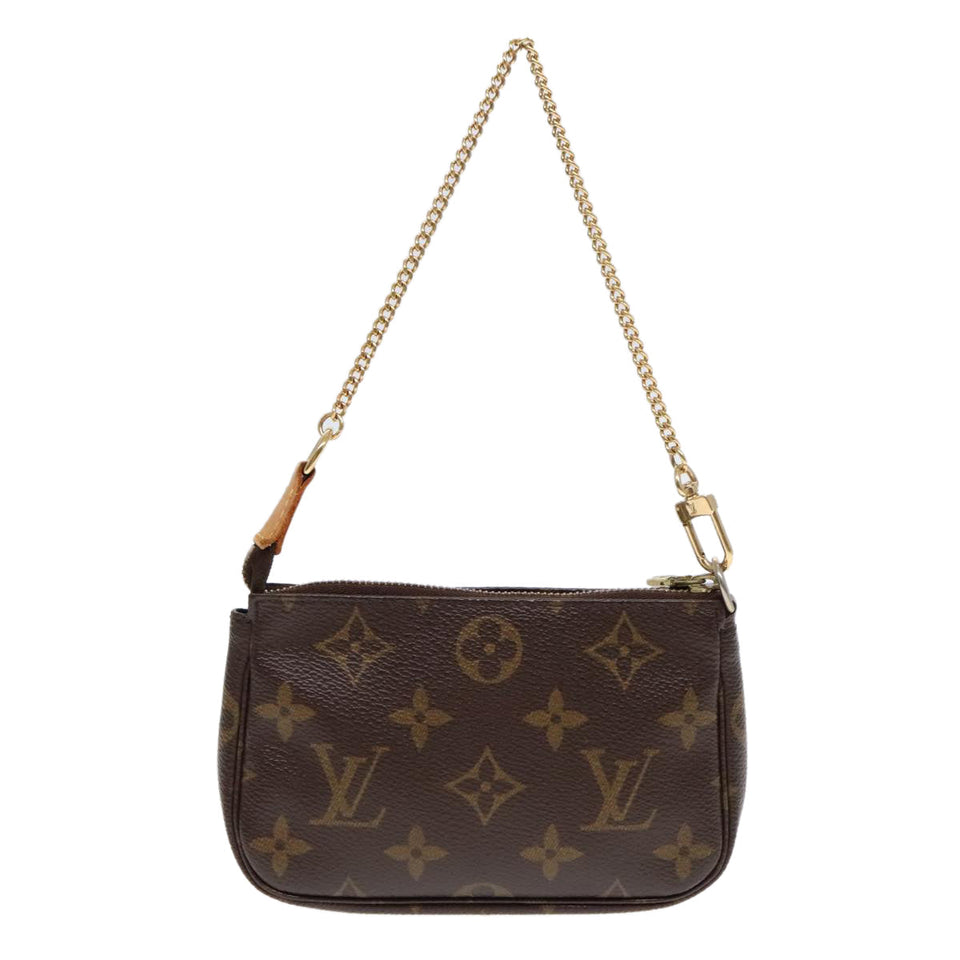 Louis Vuitton Mini Pochette Accessoires  Canvas Clutch Bag