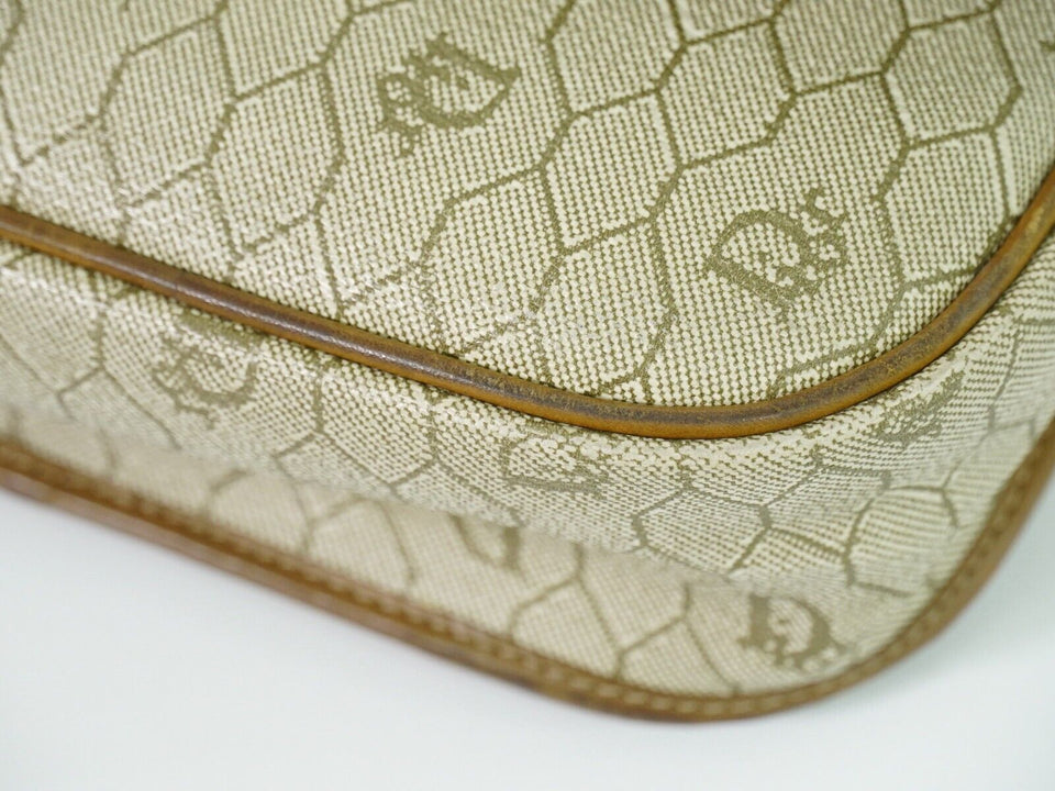Dior Honeycomb  Canvas Shoulder Bag