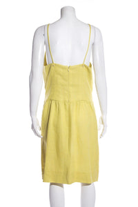 Chanel Citrine Dress With Button Detail SZ 40