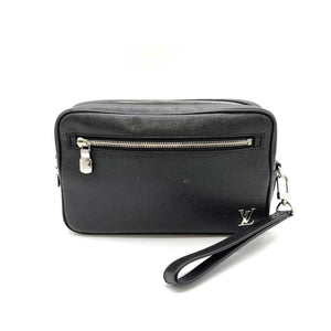 Louis Vuitton Pochette Kasai  Leather Clutch Bag