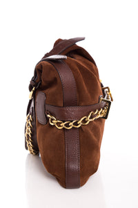 Burberry Brown Suede Hobo