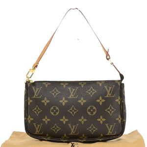 Louis Vuitton Pochette Accessoires  Canvas Clutch Bag