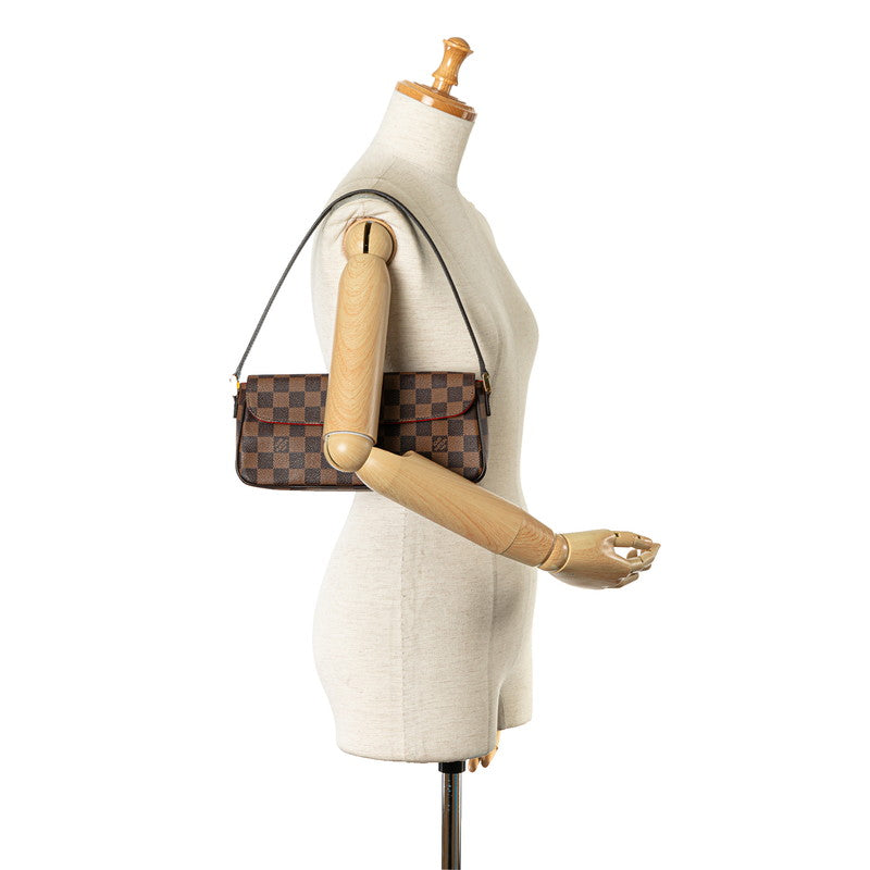 Louis Vuitton Damier Recoleta Handbag N51299 Brown PVC Leather  Louis Vuitton