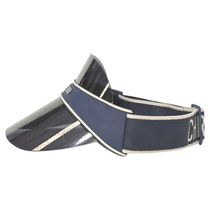Dior Frame and Mirrored Dior Oblique DiorClub V1U Visor in Navy Blue Acetate