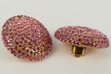 Boucles d'oreilles strassées Chanel