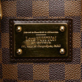 Louis Vuitton Damier Hamsteed PM Handbag N51205 Brown PVC Leather  Louis Vuitton