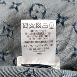 Louis Vuitton x NIGO Cotton Denim Jacket 46  Navy HJA10WUZC Giant Damier Waves Monogram