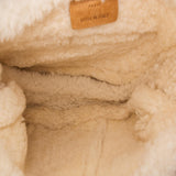 Dior Brown Shearling Saddle Bag