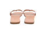 Burberry Sloane Pink Leather Slides SZ 38.5