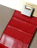 Balenciaga Two Tone Exotic Leather Women's Clutch
