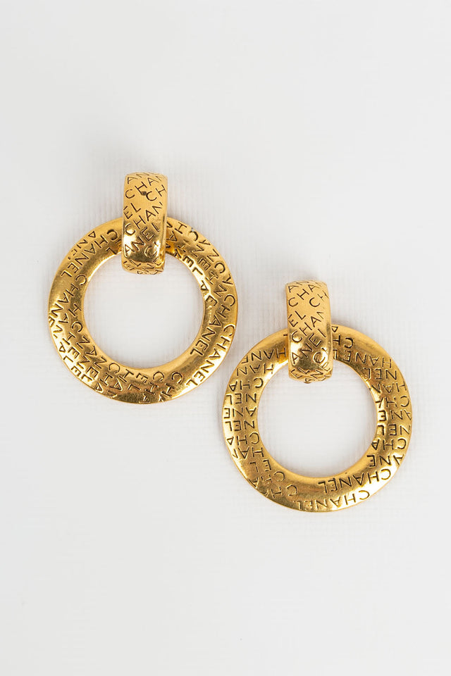 Boucles d'oreilles créoles Chanel