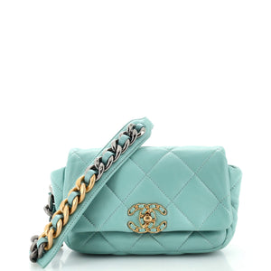CHANEL 19 Belt Bag Quilted Leather