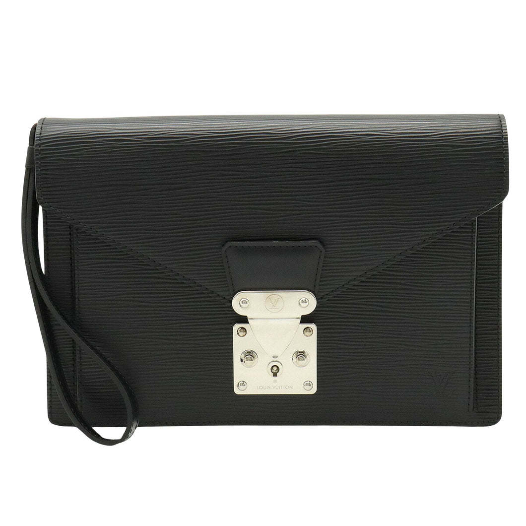 Louis Vuitton Sellier Drangonne  Leather Clutch Bag