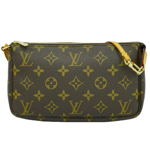 Louis Vuitton Pochette Accessoire  Canvas Clutch Bag