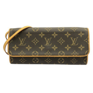 Louis Vuitton Pochette Twin  Canvas Clutch Bag