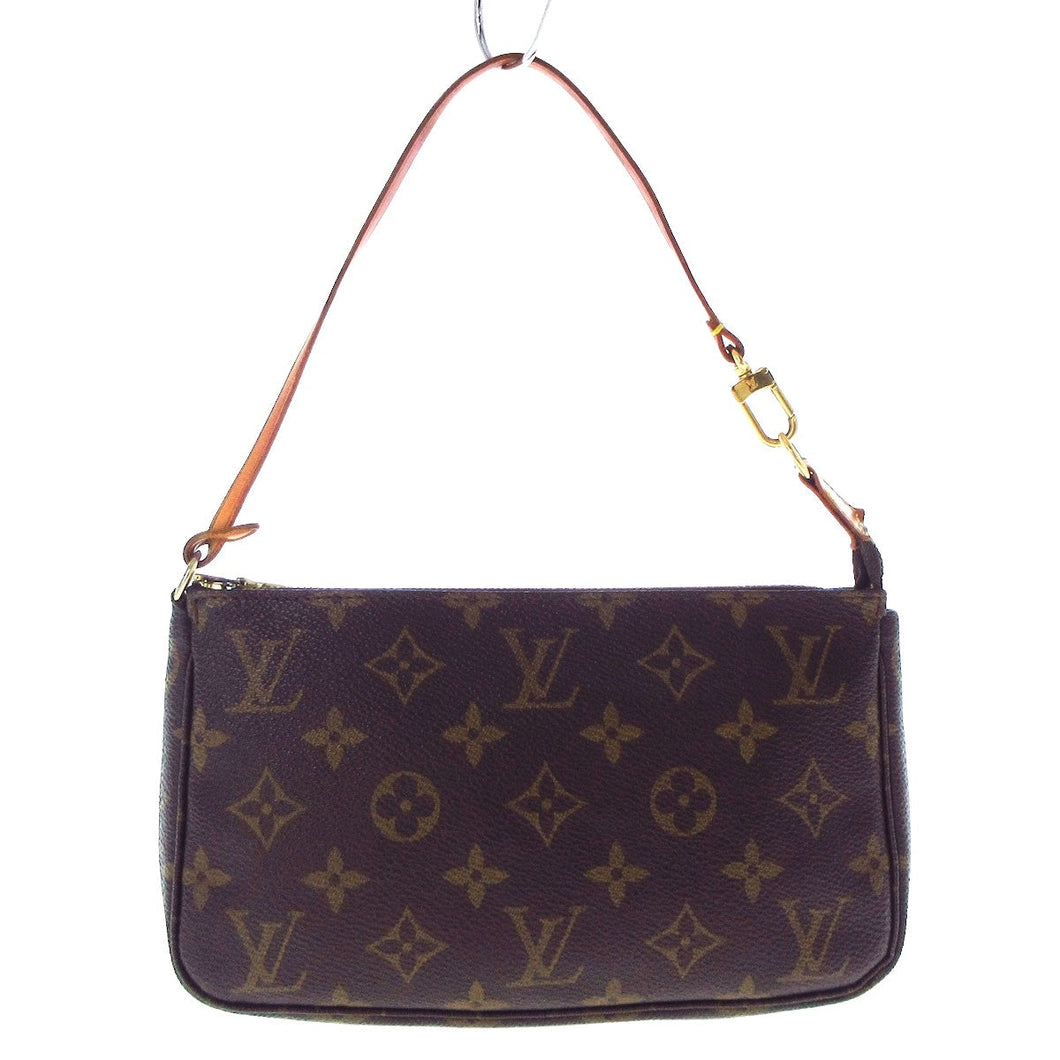 Louis Vuitton Pochette Accessoire  Canvas Clutch Bag