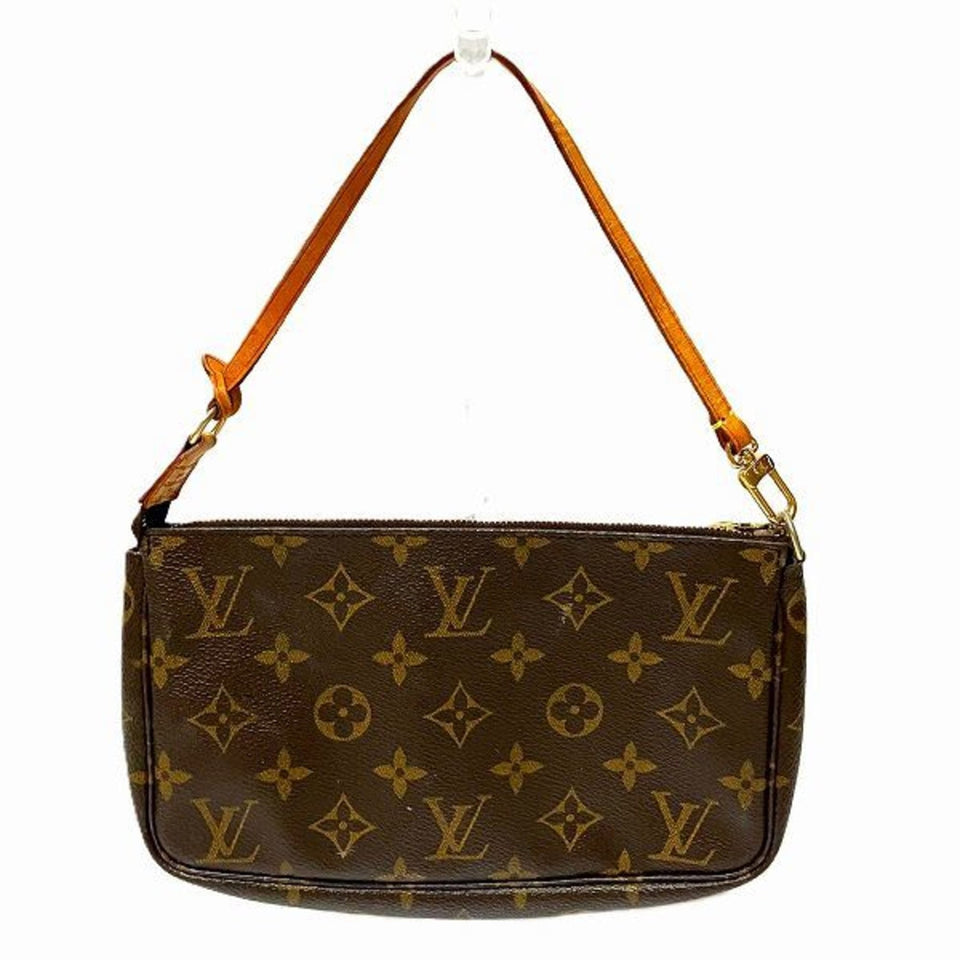 Louis Vuitton Pochette Accessoire  Canvas Clutch Bag