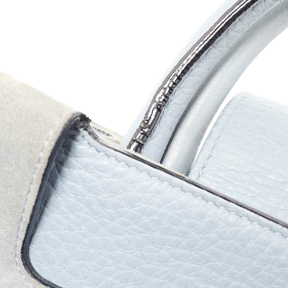 Dior Blue Leather Mini Diorever Tote