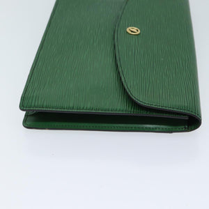 Louis Vuitton Epi Montaigne 27 Clutch Bag Green
