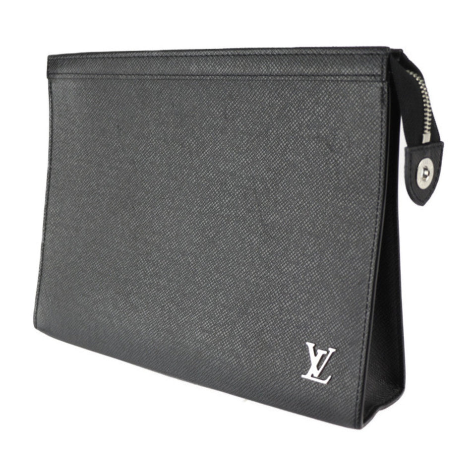 Louis Vuitton Pochette Voyage  Leather Clutch Bag