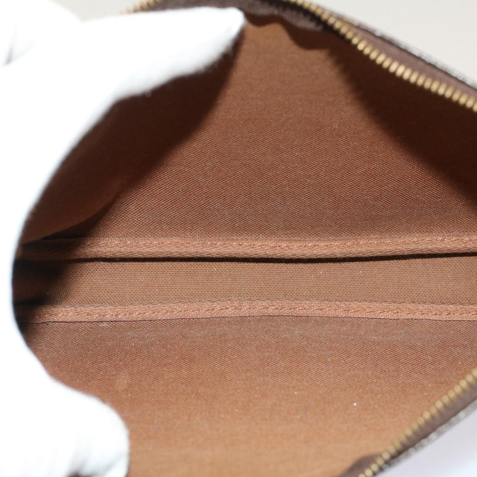 Louis Vuitton Pochette Accessoire  Canvas Clutch Bag