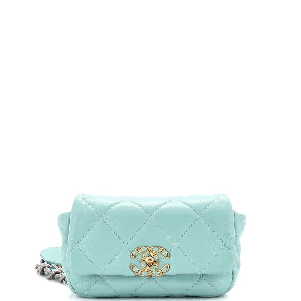 CHANEL 19 Belt Bag Quilted Leather