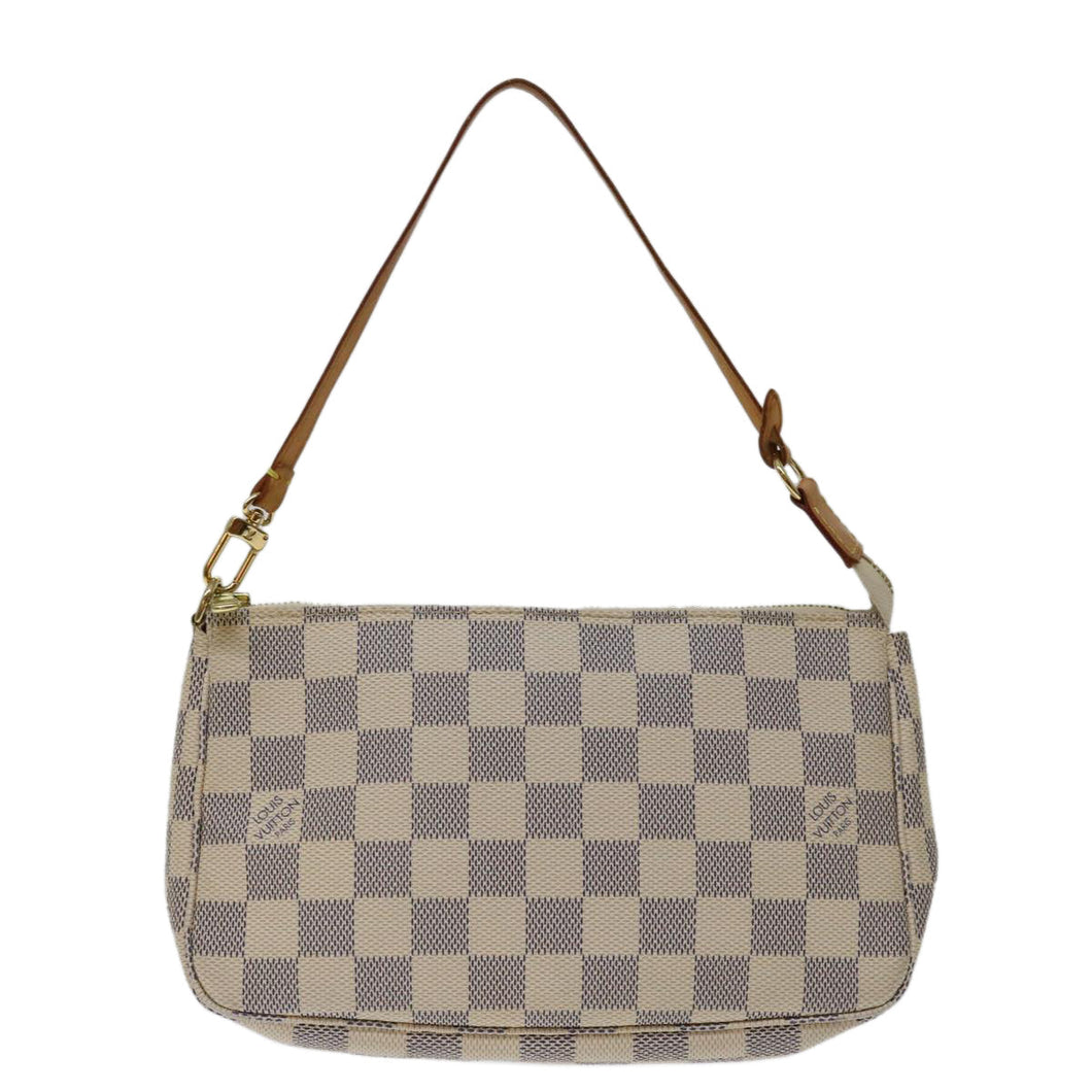 Louis Vuitton Pochette Accessoire  Canvas Clutch Bag