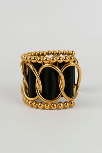 Bracelet en cuir Chanel 1990s