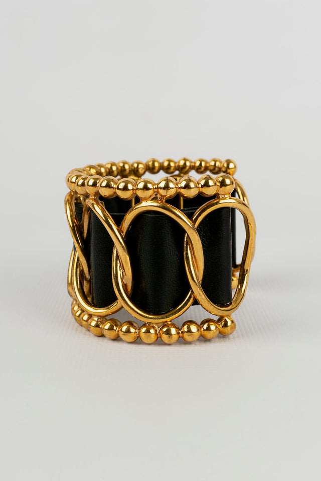 Bracelet en cuir Chanel 1990s