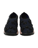 Dior Fusion Embellished Slip-On Sneakers in Navy Blue Mesh
