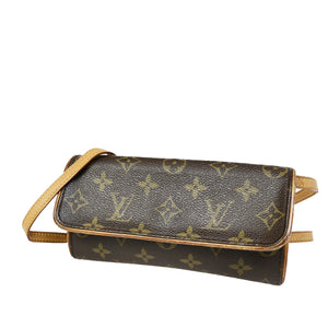 Louis Vuitton Pochette Twin  Canvas Clutch Bag