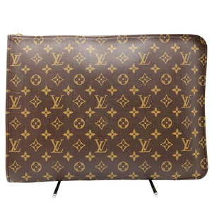 Louis Vuitton Poche Document  Canvas Clutch Bag