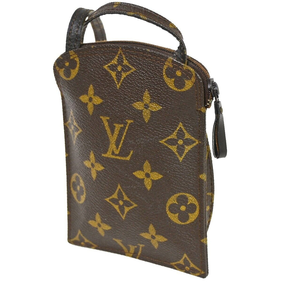 Louis Vuitton Pochette Secret  Canvas Clutch Bag