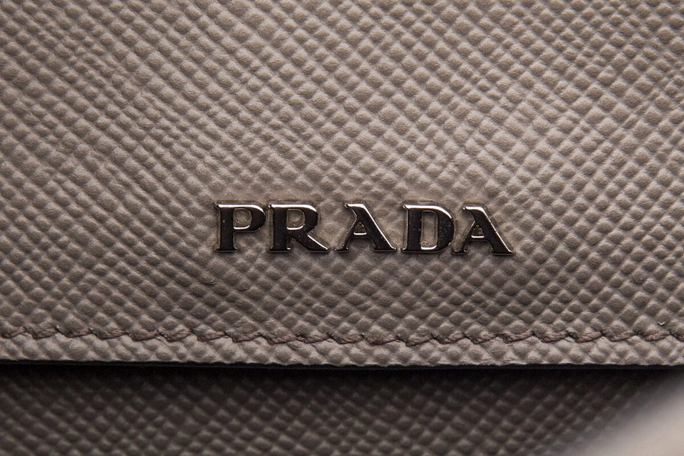 Prada Saffiano Cuir Double Turn Lock Handbag