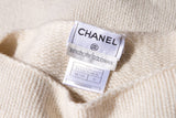 Chanel Cream Wool Boat Neck Sweater SZ 36