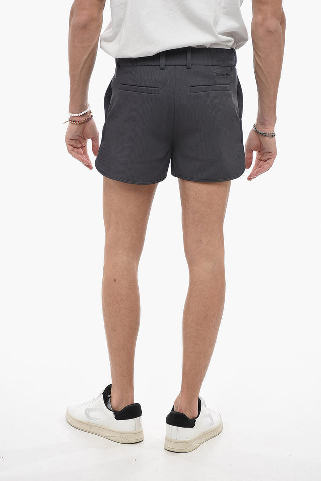 Dior Jacquard Fabric Slim Fit Shorts