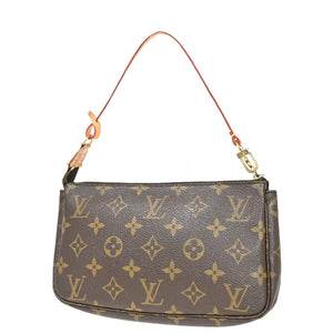 Louis Vuitton Pochette Accessoires  Canvas Clutch Bag
