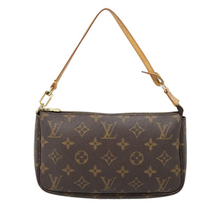 Louis Vuitton Pochette Accessoire  Canvas Clutch Bag