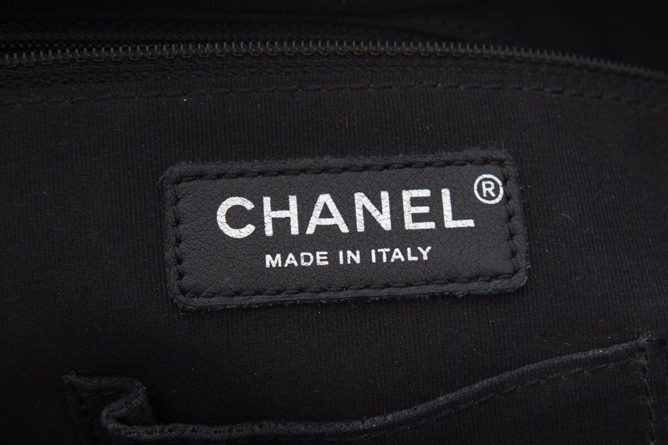 Chanel Black Lambskin CC Backpack